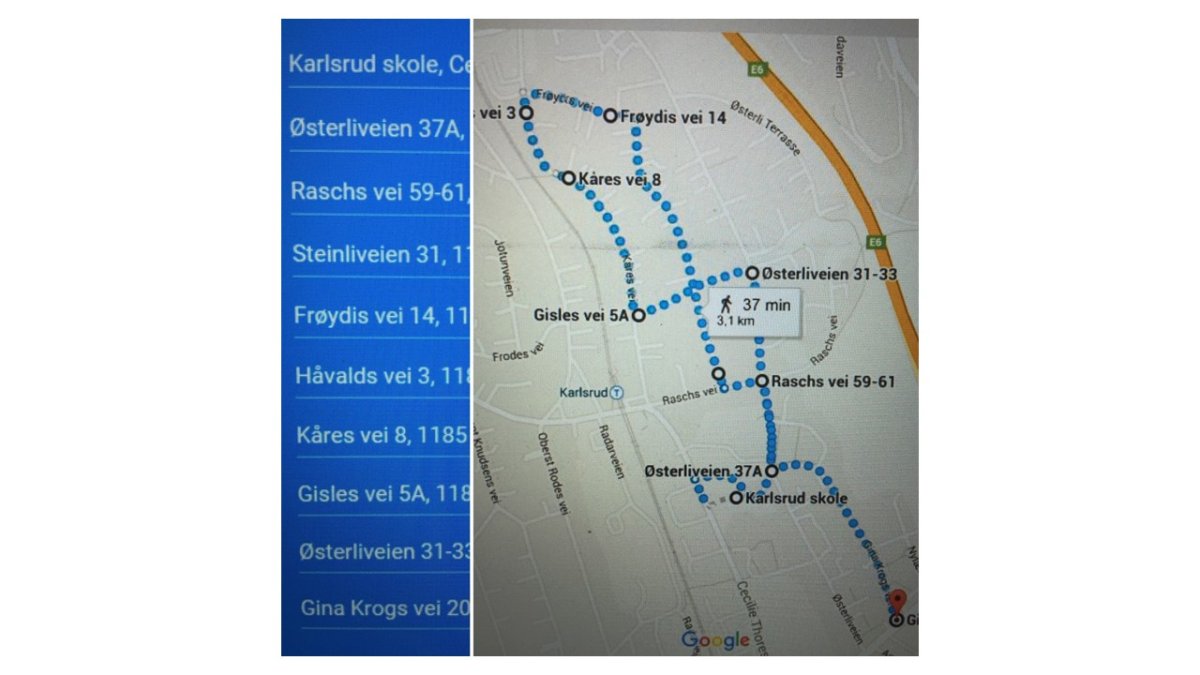 Marsjrute Karlsrud